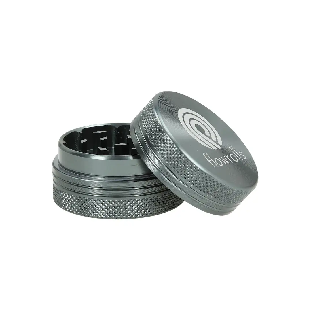 Grinder Flowrolls 40mm 2 parts Silver - Image 3