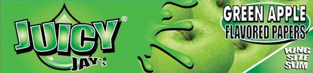 JUICY JAY'S King Size Green Apple Rolling Papers