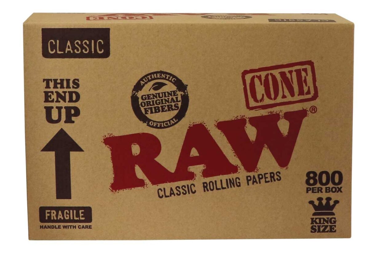 800x RAW PREROLLED KING SIZE CONE 109mm - Image 2