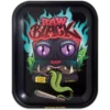 RAW  Black Metal Rolling Tray Monster 27.5cm x 17cm