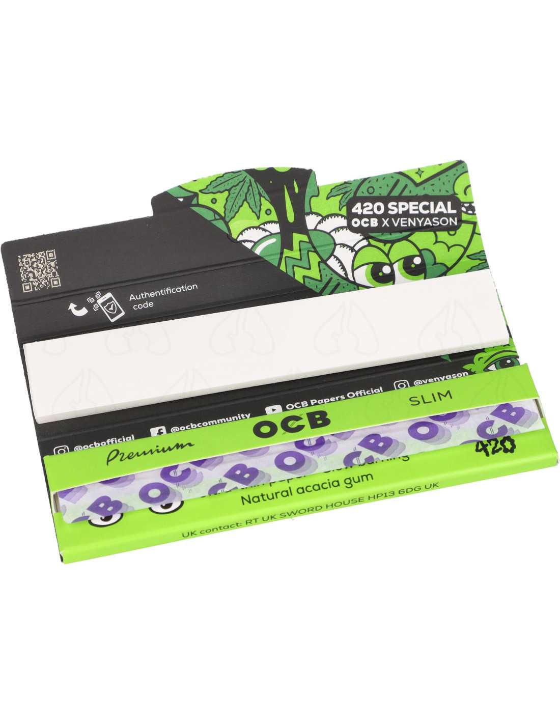 Rolling Papers with Filters OCB Premium King Size Slim 420 - Image 2