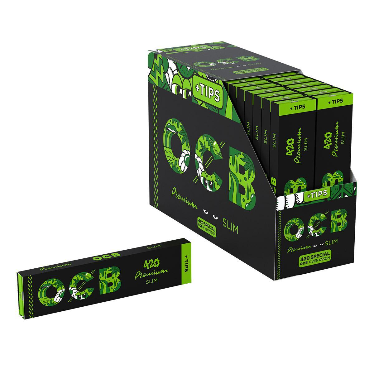 Rolling Papers with Filters OCB Premium King Size Slim 420 BOX 32 Packs - Image 2