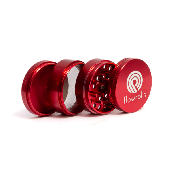 Flowrolls Grinder 63 mm Red 4 Pieces